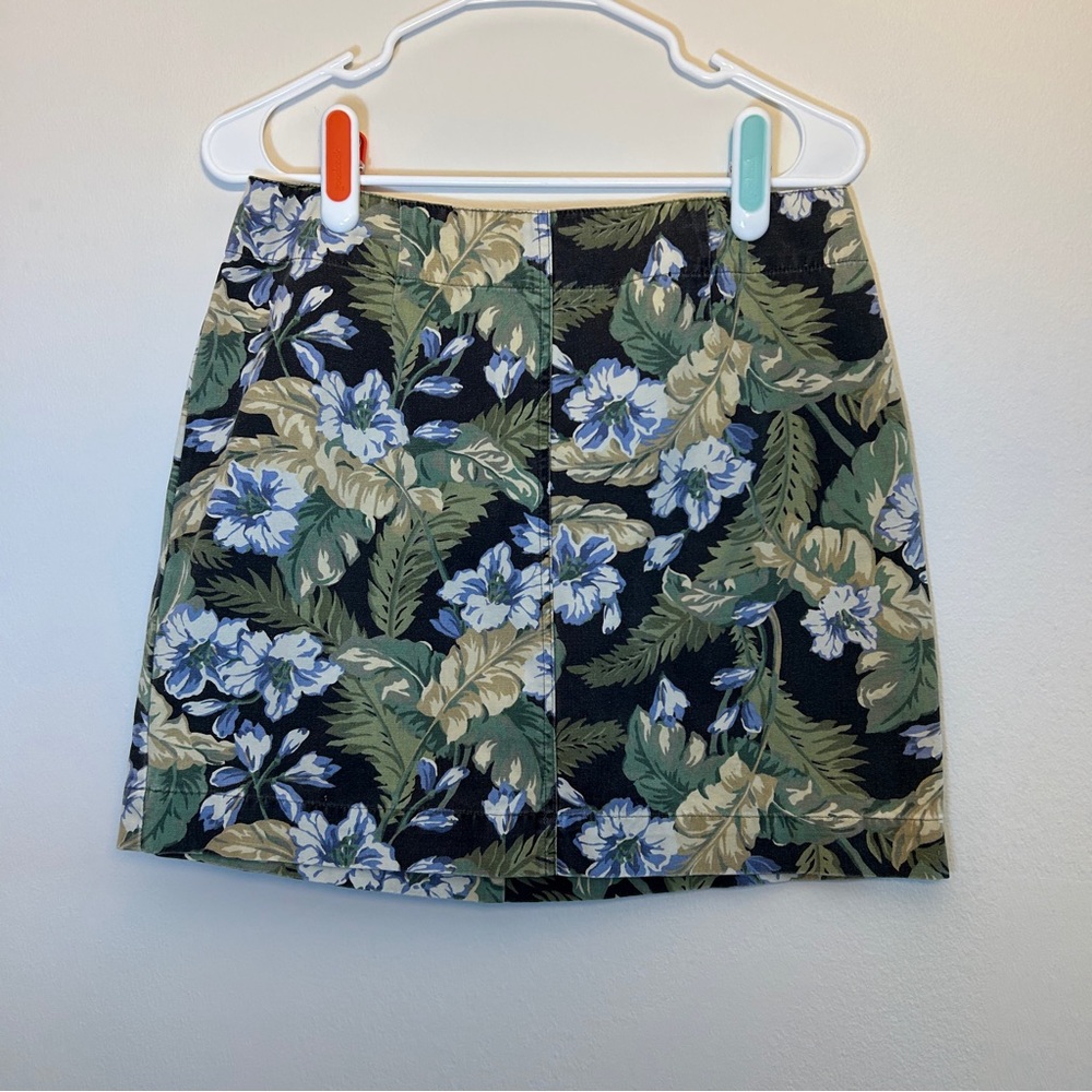 GAP Vintage Floral Print Mini Skirt Size 12